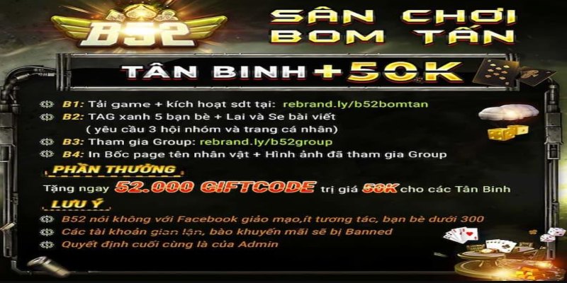 Khuyến mãi của cổng game dành cho tân binh